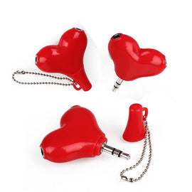Heart Shaped Earphone Splitter