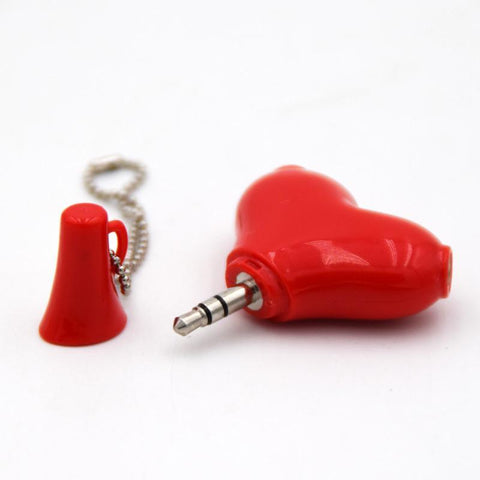 Heart Shaped Earphone Splitter