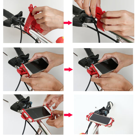 Elastic & Durable Bike Phone Holder