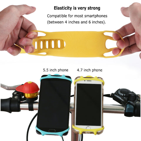Elastic & Durable Bike Phone Holder